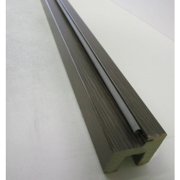 Montant coloris chêne anthracite gauche poussant avec gache