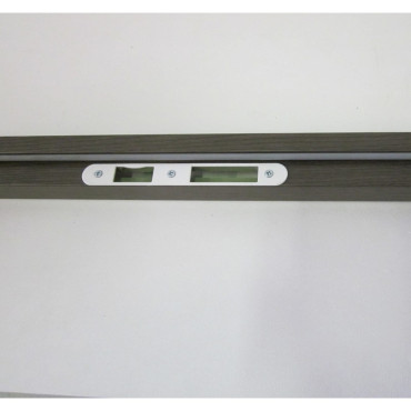 Montant coloris chêne anthracite gauche poussant avec gache