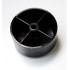 Patin en plastique noir Ht 25 mm