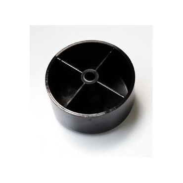 Patin en plastique noir Ht 25 mm