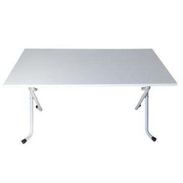 Table pliante blanche Dim.130 * 67.8 cm