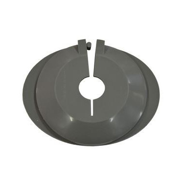 Cache base tuyau gris Diam. 18 mm