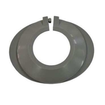 Cache base tuyau gris poussière diam. 42 mm