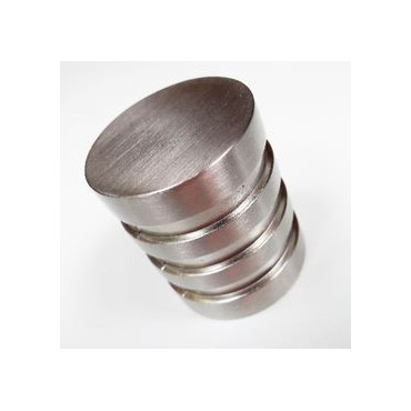 Embout de tringle finition électro zinguée brossée