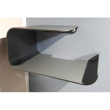 Chevet suspendu gauche métal gris
