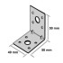 Equerre galva 40x40x50