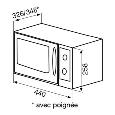 Micro-ondes Gril pose libre GLEM blanc