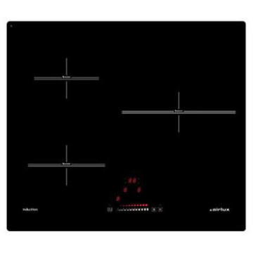 Table induction noire 3 zones 60cm