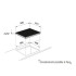 Table vitrocéramique noire 3 zones sensitive
