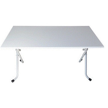 Table pliante coloris Béton chicago gris clair Dim.130 * 67.8 cm