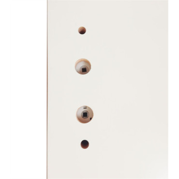Porte condamnation 2038x530mm blanche
