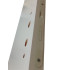 Porte condamnation 2038x530mm blanche droite