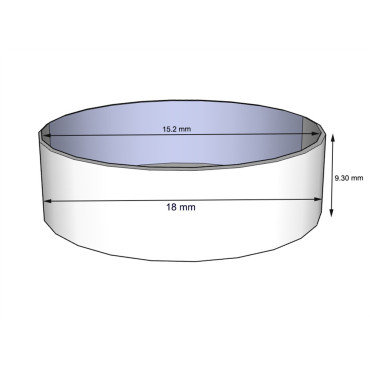 Taquet miroir pour fixation