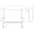 Cache tuyau meuble sous vasque 590x173,5x397