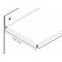 Crédence meuble sous vasque 598x100x399,5