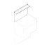 Crédence meuble sous vasque 598x100x399,5