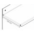 Crédence meuble sous vasque 898x100x399,5