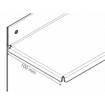 Crédence meuble sous vasque 898x100x399,5