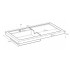Vasque 898x415x145