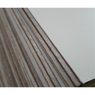Panneau contreplaqué papier structuré blanc
