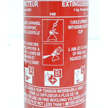 EXTINCTEUR 1KG POUDRE ABC MANO