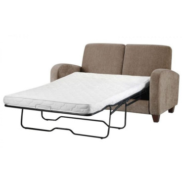 Canapé lit 2 places Vivo tissu taupe