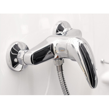 Cabine douche carré 70x70 1 porte pivotante