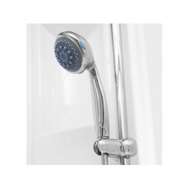 Cabine douche carré 90x90 1 porte pivotante