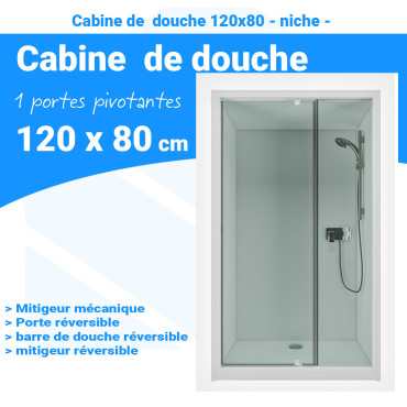 Cabine de douche 120x80