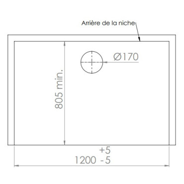 Cabine de douche 120x80