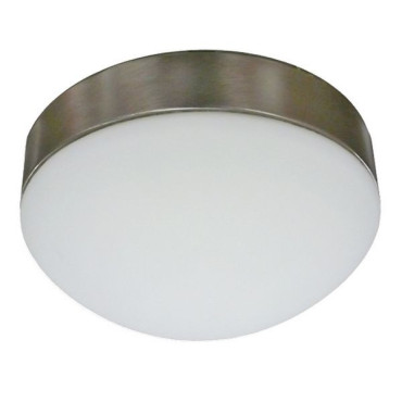 Luminaire de salle de bain chromé mat diamètre 230 mm