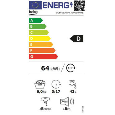 Lave linge 6 kgs
