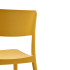 Chaise GUM Jaune ocre- Structure moulée en polypropylène