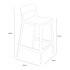 Tabouret bas GUM Polipropylène Rouge bulgare