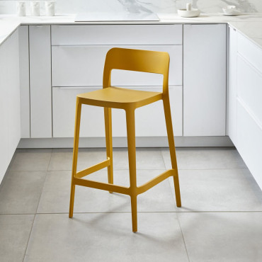 Tabouret bas GUM Polipropylène Jaune ocre