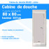 Cabine de douche 80x80 BLANCHE