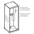 Cabine de douche 80x80 BLANCHE