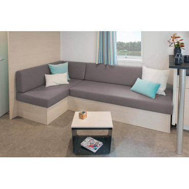 HOUSSE SIMILI CUIR  taupe