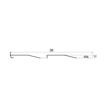 Lame de bardage D5 IVOIRE 4200X288X12