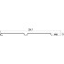 Lame de bardage PVC blanc 3758x250x12mm