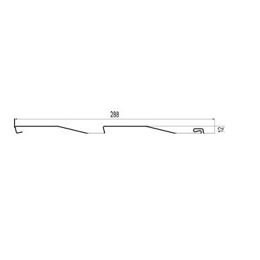 Lame de bardage PVC blanc 3800x288mm