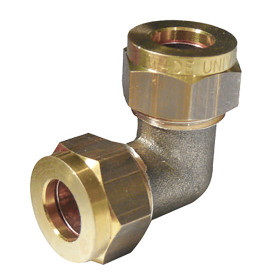 Coude à compression gaz 22 mm