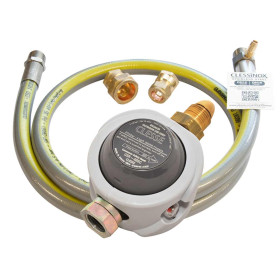 Détendeur gaz Clesse CSR485 avec flexible inox Clessinox 15/22 mm