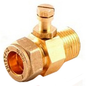Prise de pression en ligne 1/2" mâle vers 22 mm