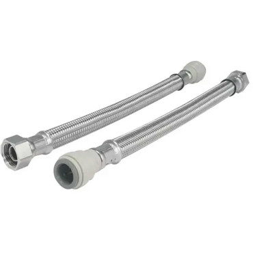 Flexibles 15 mm x 3/4" BSP femelle 300 mm JG Speedfit - la paire