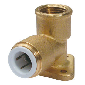 Coude applique 22 mm x 3/4" laiton DZR JG Speedfit (22WB)