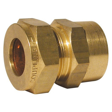 Raccord femelle à compression laiton 15 mm x 1/2" BSP