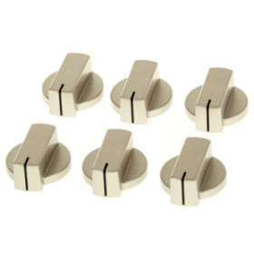 Jeu de 6 boutons de commande nickel mat Thetford Enigma SSPA0901.MNK