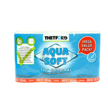Papier toilette Thetford Aquasoft - lot de 6 rouleaux