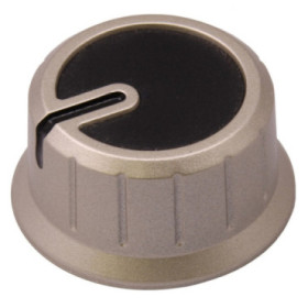 Bouton de commande Thetford nickel/noir SPCC0375 pour Cocina